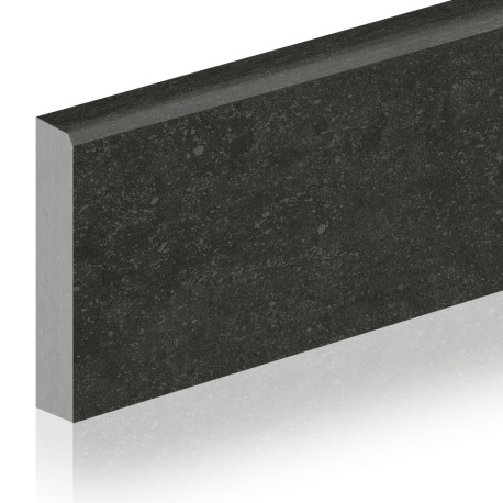 Ceramic skirting boards | 8x60 cm | Pierre d' Ardenne Noir Recht