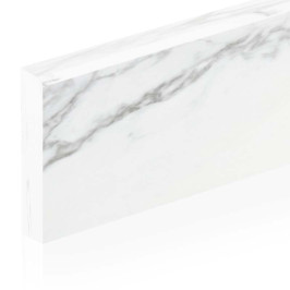 Keramische plint | 7x120 cm | Calacatta White Poli