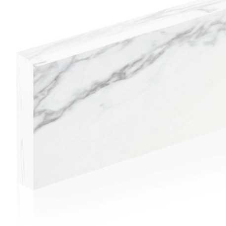 Plinthes en céramique | 7x120 cm | Calacatta White Poli