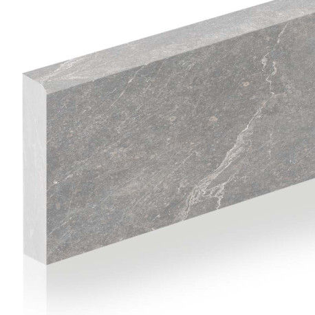 Ceramic skirting boards | 8x90 cm | Bleuemix Grey Soft