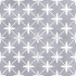 Ceramic floor and wall tile | 45x45 cm | Victorian Star Grey