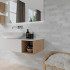 Ceramic wall tile | 5.2x16 cm | DNA Safi Grey